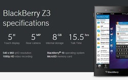 BlackBerry Z3 sẽ ra mắt tại Việt Nam ngày 18.6