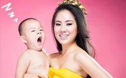 Lê Phương đi chụp ảnh cùng con một ngày trước khi đâm đơn li dị