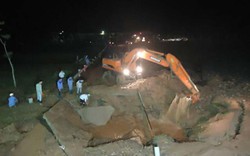 Hà Nội: Đường ống dẫn nước sạch sông Đà vỡ lần thứ 7