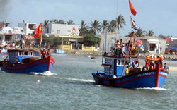 Làng chài trên  biển Hoàng Sa