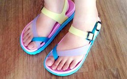 Sandal màu sắc cho mưa Sài Gòn, mưa Hà Nội