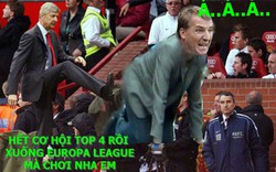 ẢNH CHẾ: HLV Wenger “đá đít” Brendan Rodgers, Balotelli “nổ vang trời”