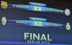 Bán kết Champions League: Barca đụng Bayern, Real gặp Juventus