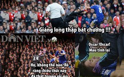 ẢNH CHẾ: Van Gaal “về vườn”, Oscar dính chưởng “giáng long” huyền thoại