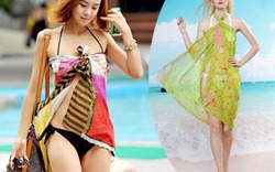 Những cách quấn khăn sarong quyến rũ đi biển