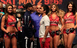 Hơn 11 nghìn người xem Mayweather và Pacquiao... kiểm tra cân nặng