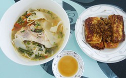 Canh măng chua, đậu hũ muối sả cho bữa trưa ngon miệng