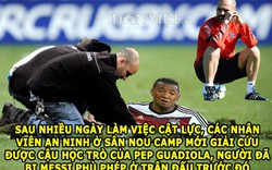 ẢNH CHẾ: Barca đào sân cứu Boateng, lộ cách ngăn cản Messi