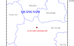 Quảng Nam: Thêm một trận động đất tại huyện Bắc Trà My