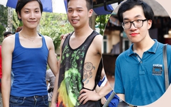 Nam giới tự tin son phấn, guốc cao tại Hà Nội