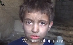 Video: Nghẹn ngào với em bé Syria ăn cỏ thay bánh mỳ