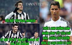 ẢNH CHẾ: Ronaldo “cay cú” Morata, Chiellini sợ Suarez cắn