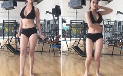 Linh Miu mặc bikini nhảy sexy ở phòng tập gym