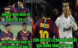 ẢNH CHẾ: Messi “lo hết”, Neymar chơi xấu hơn “đồ tể” Pepe