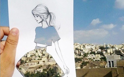 “Lỗ thủng” kỳ diệu trên phác thảo thời trang của họa sĩ Ả Rập