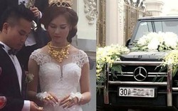 Nam Định: Xôn xao đám cưới cô dâu đội vương miện 2 tỷ, xe hoa chục tỷ