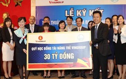 Ký kết hợp tác và công bố quỹ học bổng Vingroup 30 tỷ đồng dành cho sinh viên Đại học Quốc gia Hà Nội