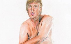 Anh: Trưng bày tranh khỏa thân của tỉ phú Donald Trump