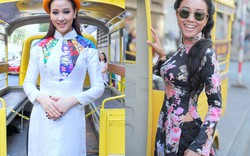 Maya, Đoan Trang điệu đà diện áo dài xưa ra mắt phim mới