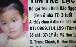 Đi chơi cùng mẹ, bé gái 3 tuổi mất tích bí ẩn