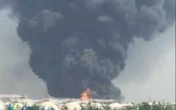 TQ: Cháy nổ dữ dội ở nhà máy hóa chất lớn
