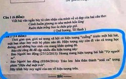 Ngán ngẩm các đề thi "cuồng" theo trào lưu