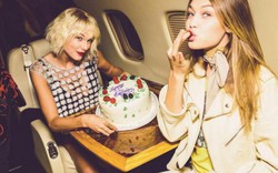 Gigi Hadid đón sinh nhật trên phi cơ của Taylor Swift