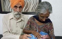 Cụ bà Ấn Độ sinh con đầu lòng ở tuổi 70