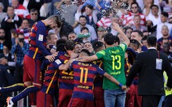 Kết quả, BXH: Barca vô địch La Liga, “chốt hạ” Bundesliga, Ligue 1