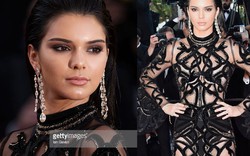 Kendall Jenner mặc đầm xuyên thấu đi xem phim Cannes