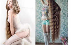 Mỹ nhân Nga nổi tiếng nhờ mái tóc đẹp mê hồn