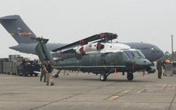 Trực thăng Marine One của Tổng thống Obama đến Nội Bài