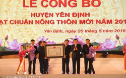 Huyện đầu tiên của Thanh Hóa đạt chuẩn nông thôn mới