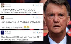 Fan M.U vui đến phát khóc khi Van Gaal bị sa thải