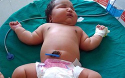 Bé gái sơ sinh 6,8kg nặng nhất thế giới chào đời