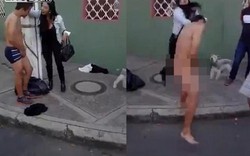 Kẻ cướp bị cô gái bắt cởi sạch quần áo ở Colombia