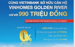 Cùng VietinBank sở hữu căn hộ Vinhomes Golden River với chỉ 990 triệu đồng