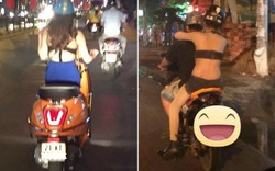 Nắng nóng, thiếu nữ Việt diện "mốt lưng trần" ra phố