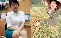 Cô gái xinh đẹp nổi tiếng vì bức hình đi gặt lúa