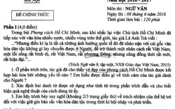 Đề thi Văn vào lớp 10 kích thích khả năng bày tỏ quan điểm