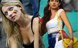 Vẻ đẹp quyến rũ hút hồn của fan nữ Pháp và Romania