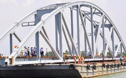 Bắt đầu lắp nhịp cầu Ghềnh qua sông Đồng Nai