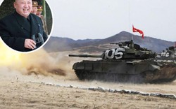 Triều Tiên rầm rộ tập trận xe tăng, Kim Jong-un trực tiếp giám sát