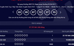 Kết quả Vietlott ngày 2.4: Thêm một người trúng giải Jackpot 27 tỷ