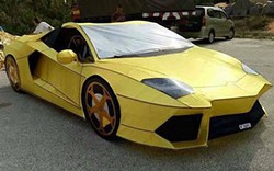 "Choáng" khi phát hiện Lamborghini Aventador làm từ... giấy