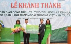 Khánh thành và bàn giao công trình Trường Tiểu học 1 xã Đình Lập do Vietcombank tài trợ 3 tỷ đồng