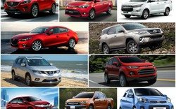 10 mẫu xe bán chạy nhất Việt Nam tháng 3/2017