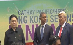 “Trump, Obama và Kim Jong-un” gây náo loạn Hồng Kông