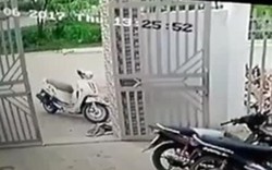 Clip: Giằng co bất thành, bé trai đứng nhìn trộm phóng xe tẩu thoát