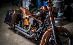 Ngắm Harley-Davidson Fat Boy độ màu đồng sang chảnh